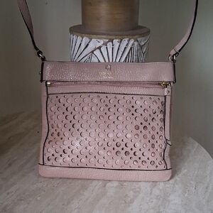 Kate Spade Blush Perforated Crossbody Bag